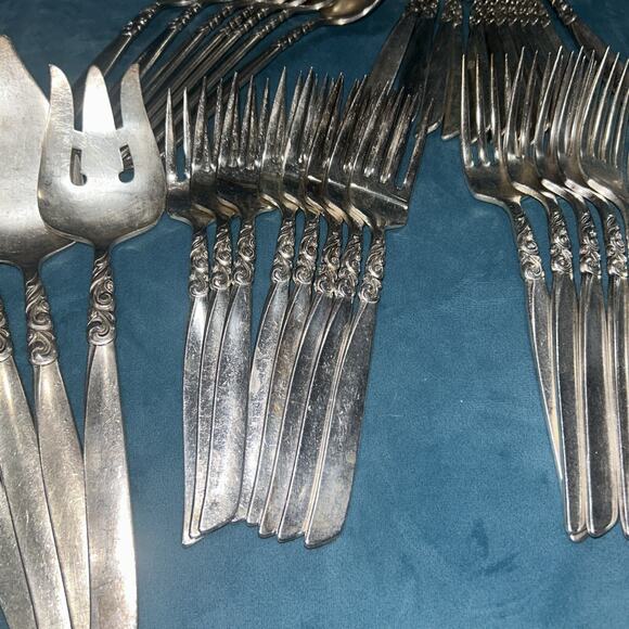 Vintage Community South Seas Flatware Silverplate Set/Lot 47 Piece Lot - Picture 3 of 6